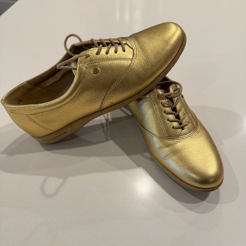 Easy Spirit‎ Motion Antigravity Gold Oxford Shoes Size 7